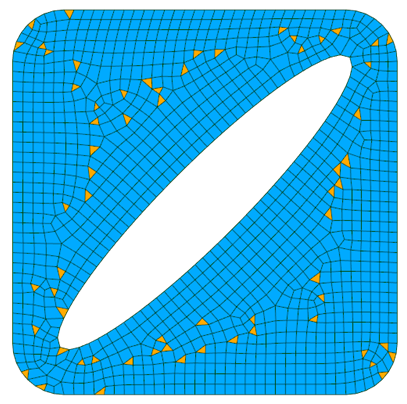 Triangular shell finite element