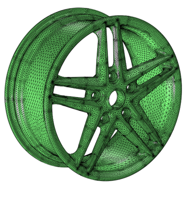 Wheel mesh example