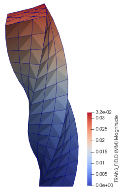  Twisted beam deformation